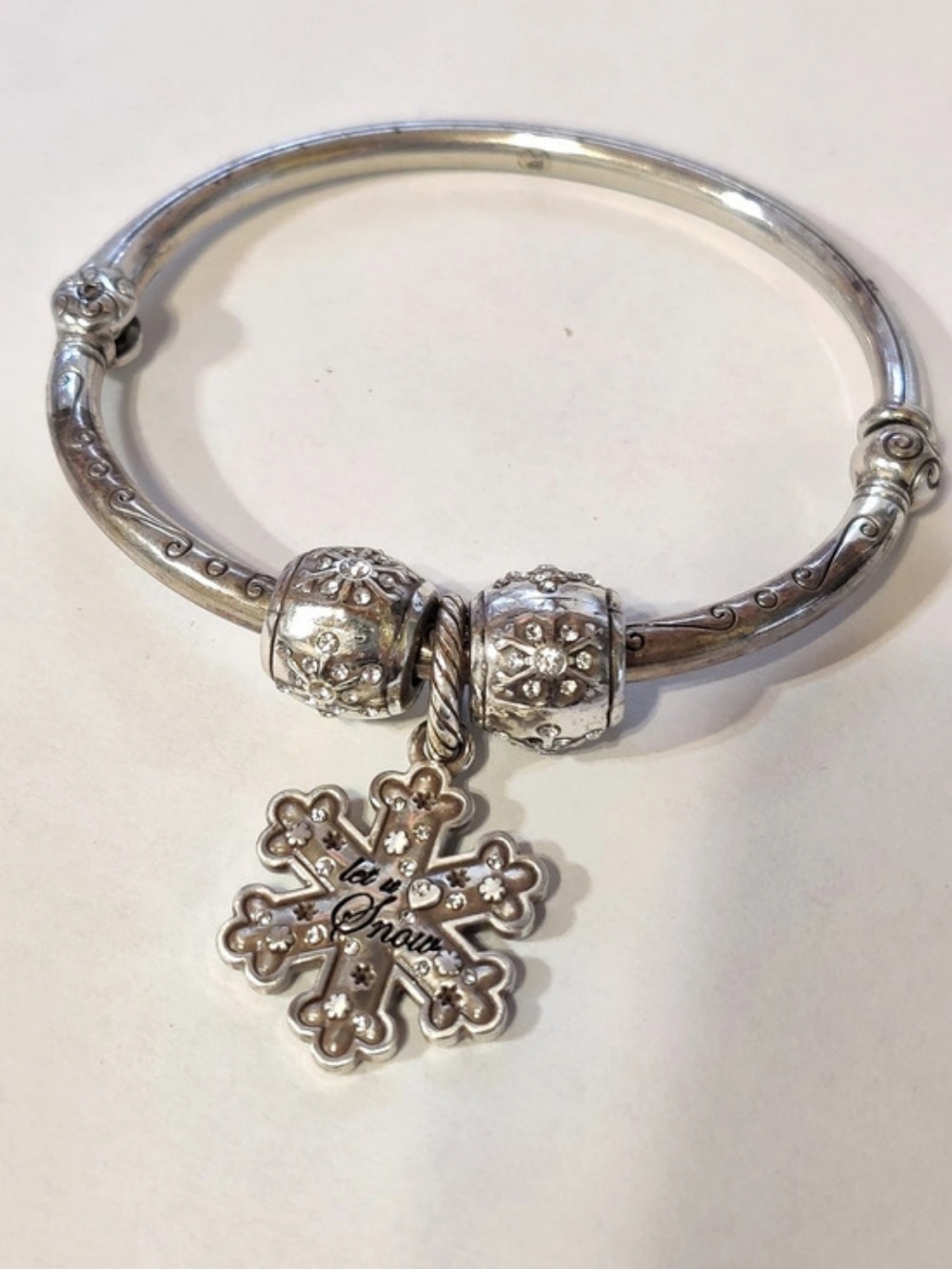 Brighton Let It Snow Charm Bracelet Silver